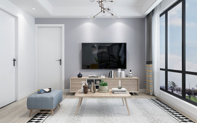 兰园89方北欧风格装修效果图