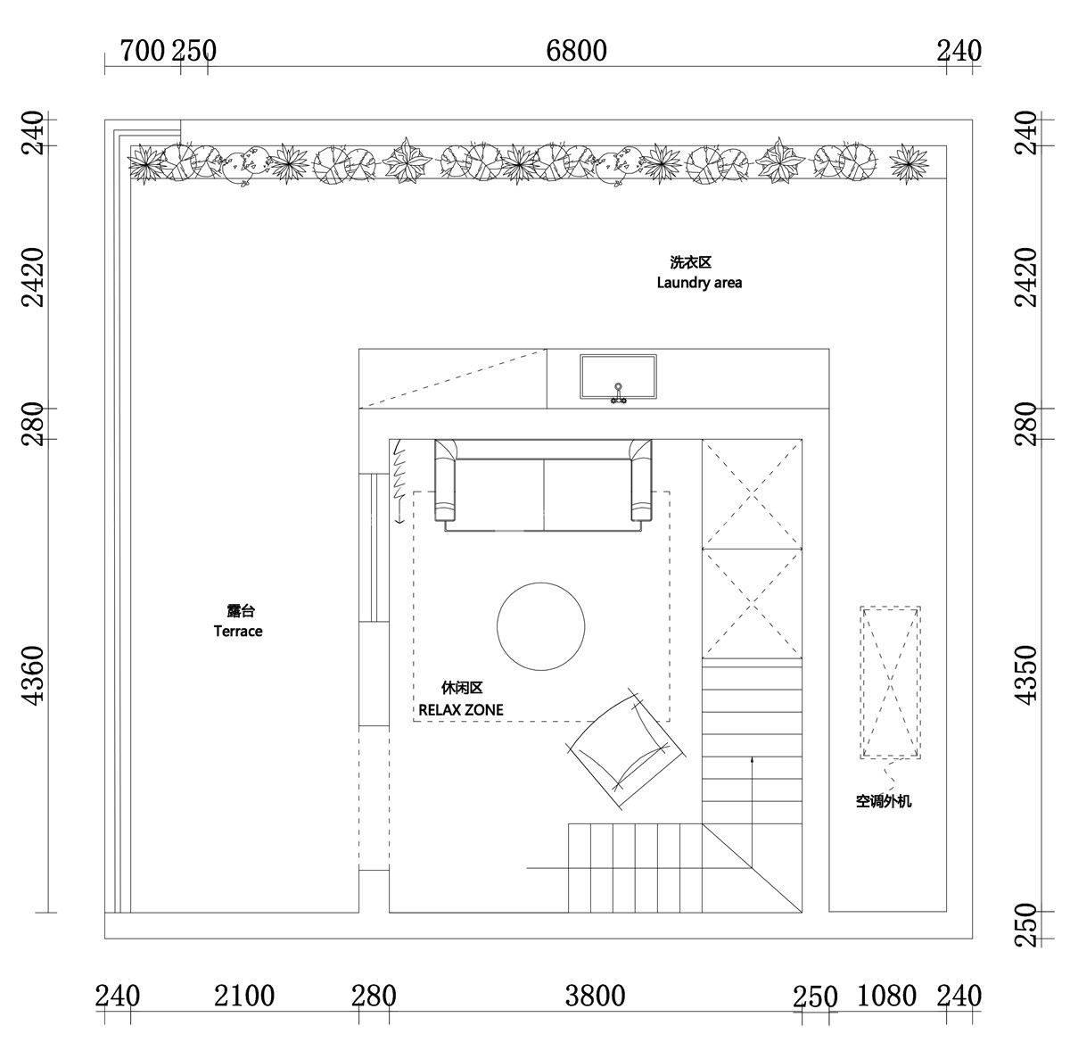 139㎡现代风格户型图装修案例