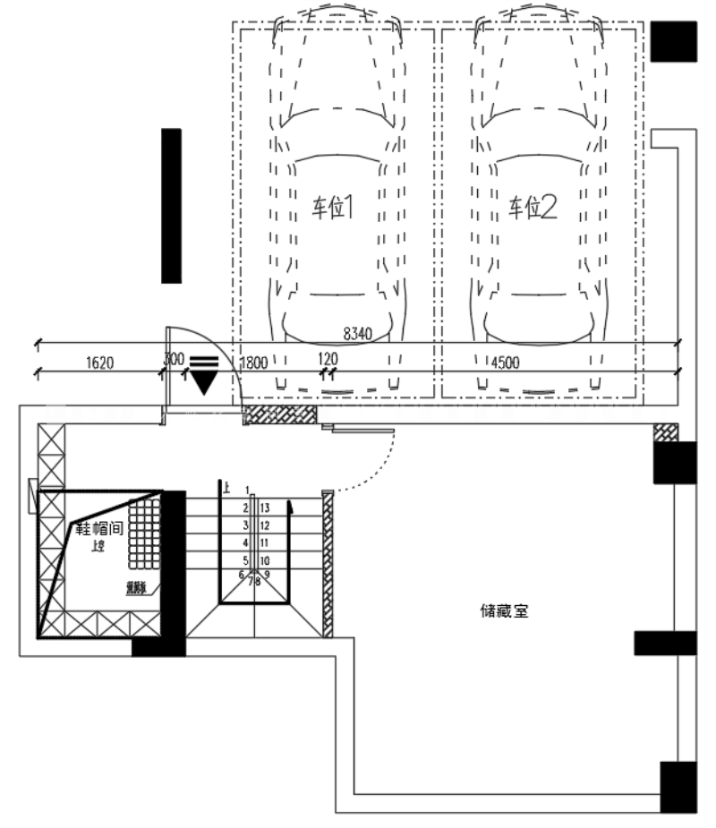 256㎡中古风户型图装修案例