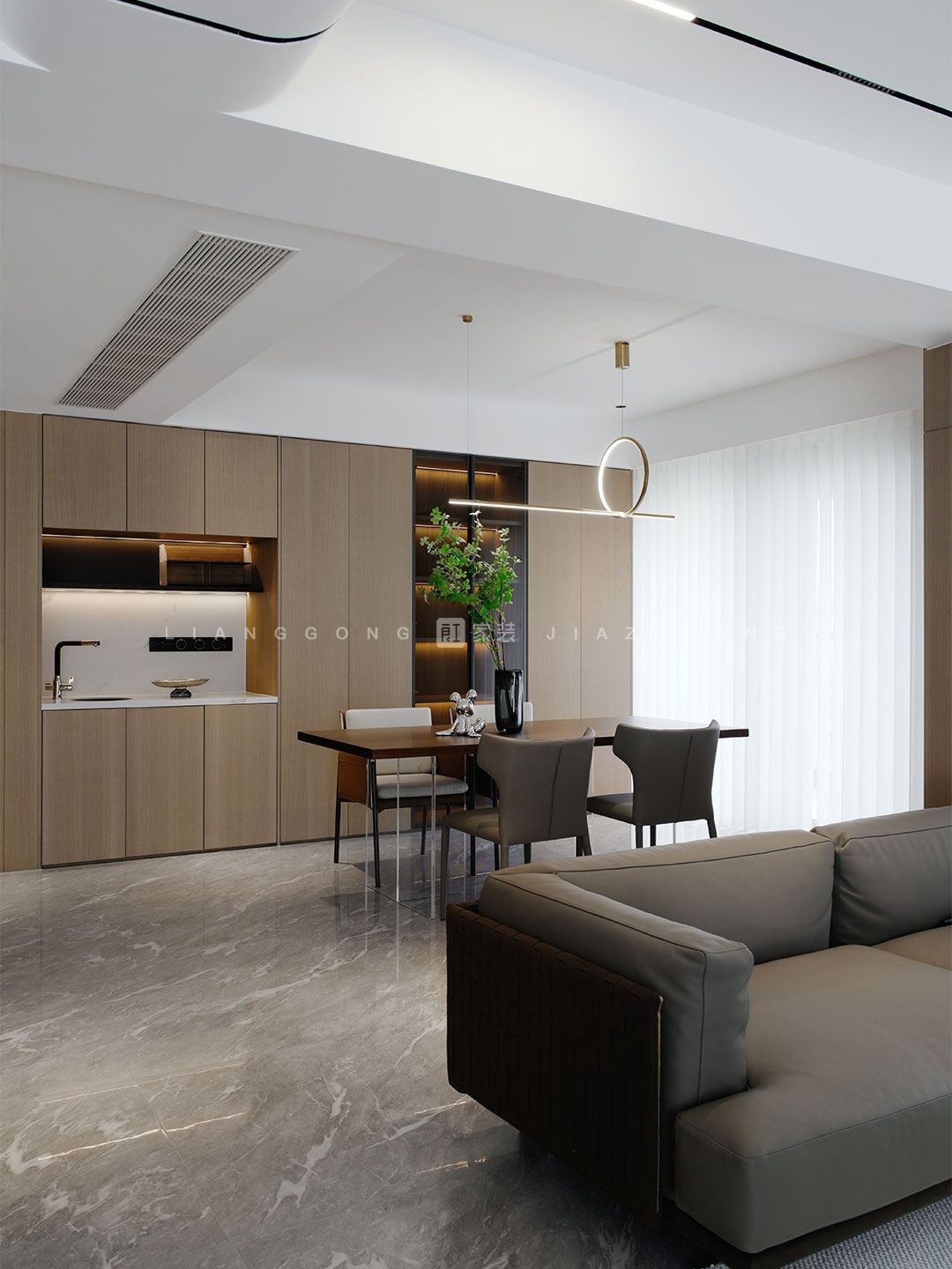 236㎡现代风格客厅装修案例