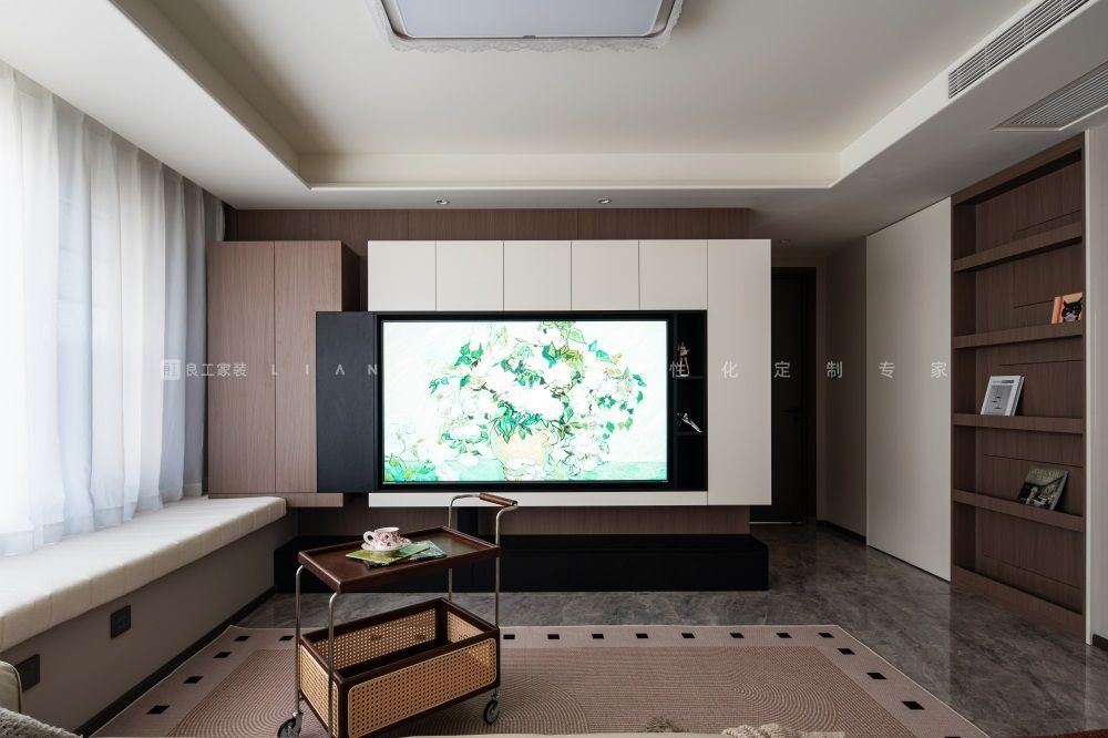 125㎡现代风格客厅装修案例