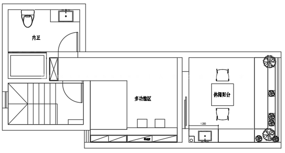 142㎡原木风格户型图装修案例