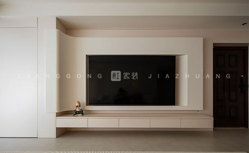 138㎡奶油风格客厅装修案例