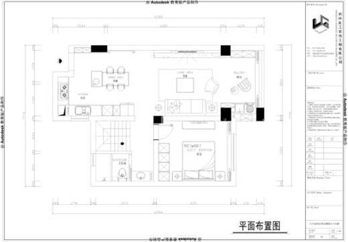 140㎡简约风格户型图装修案例