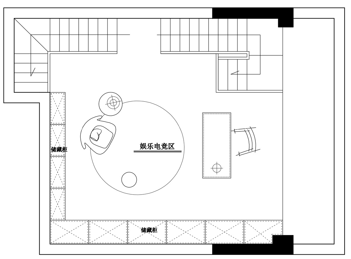200㎡法式风格户型图装修案例