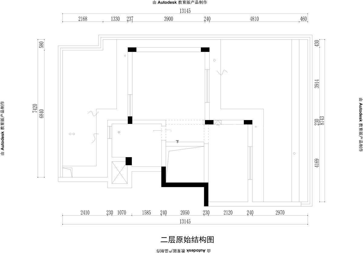 140㎡现代风格户型图装修案例