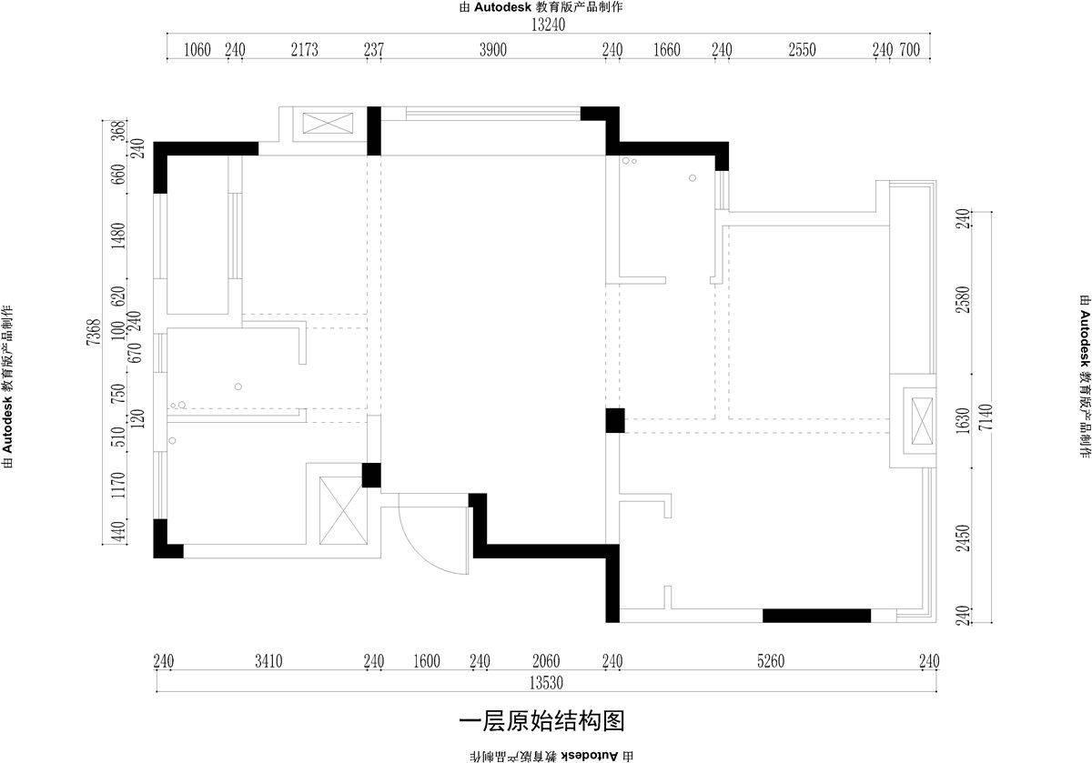 140㎡现代风格户型图装修案例