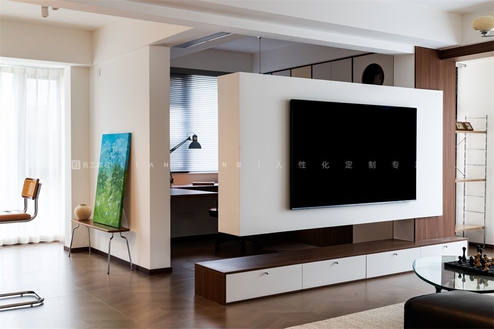 120㎡中古风客厅装修案例