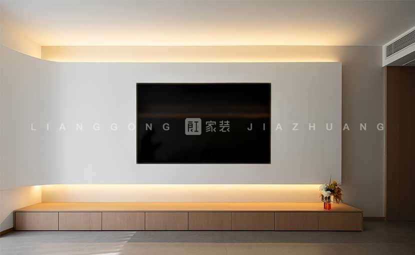 130㎡奶油风格客厅装修案例