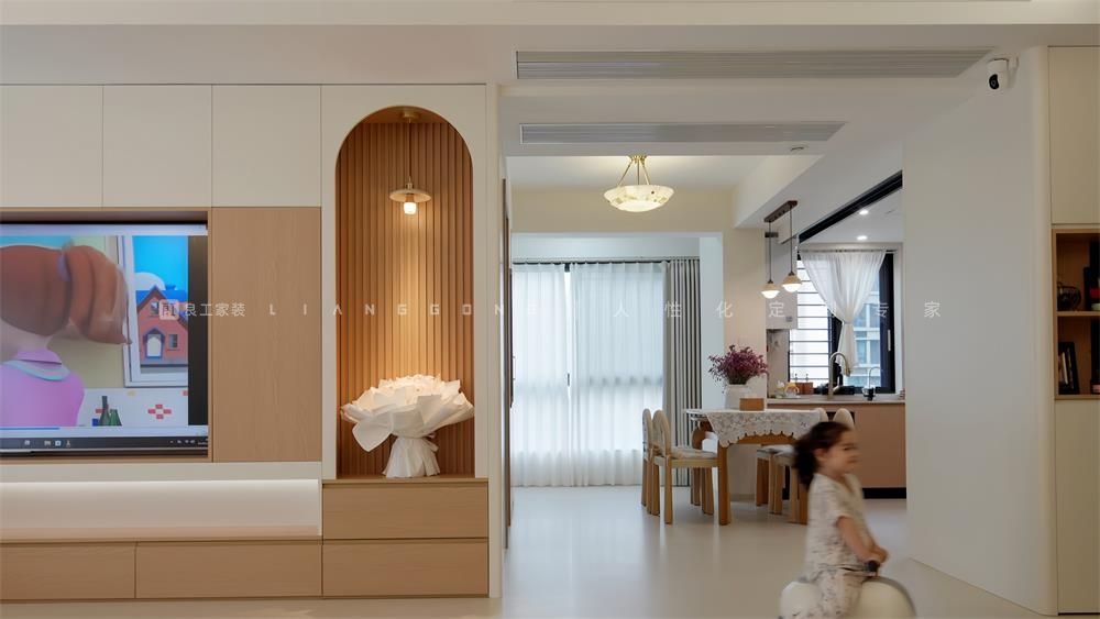 120㎡奶油风格餐厅装修案例