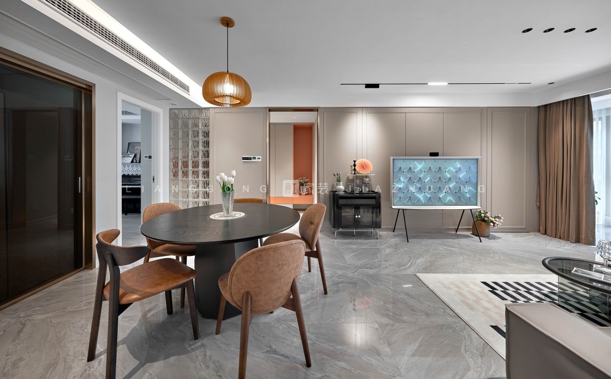 118㎡法式风格餐厅装修案例