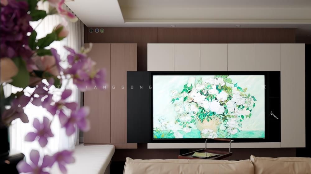 125㎡现代风格客厅装修案例
