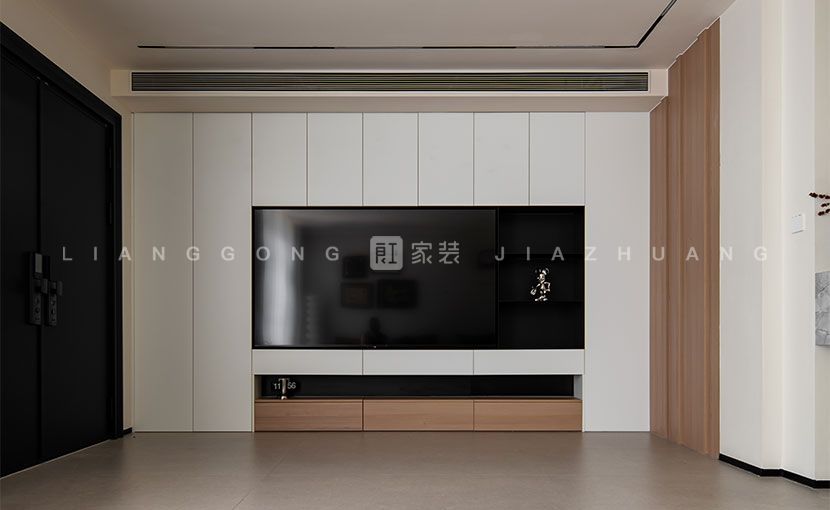 350㎡原木风格客厅装修案例