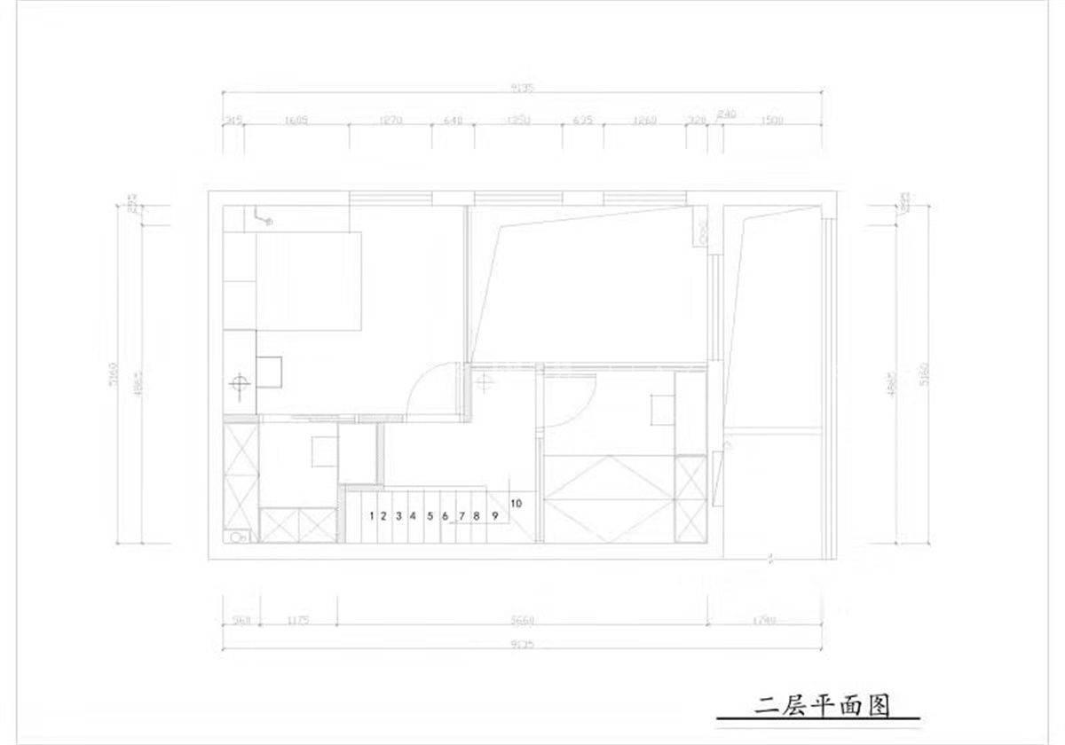 70㎡现代风格户型图装修案例