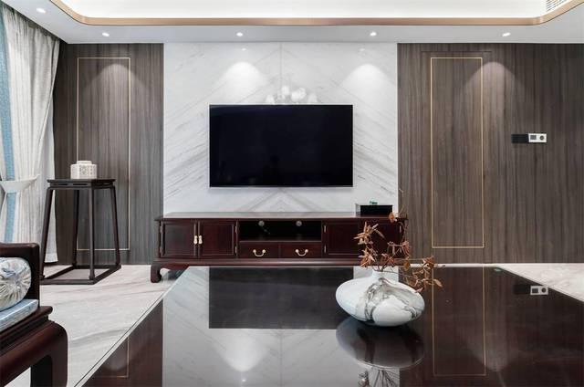新中式风格背景墙装修效果图