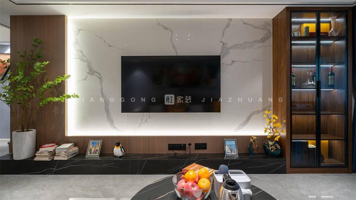 现代简约风格客厅装修效果图